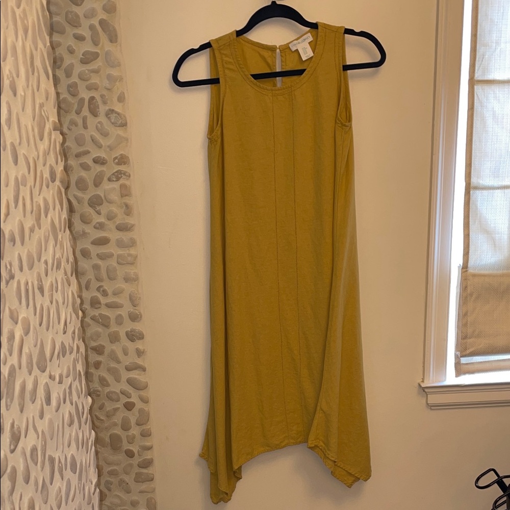 Cynthia Rowley Mustard Asymmetrical Dress
